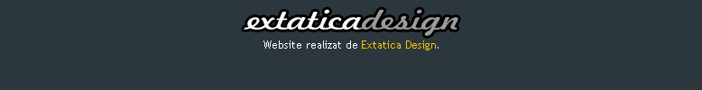 Website realizat de Extatica Design.
